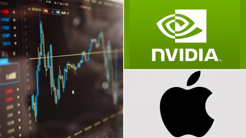 Stock Market Crash Today: 7 Major Tech Companies Lose Over USD 1 Trillion in Market Capitalisation, NVIDIA and Apple Lead