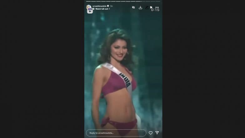 Urvashi Rautela Reshares Miss Universe 2015 Moment, Flaunts Uber-Toned Beach-Perfect Body in Pink Bikini (See Pic)