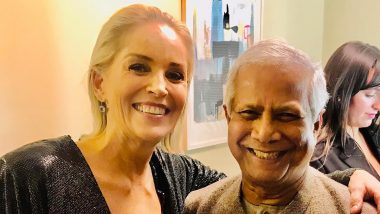 Sharon Stone Drops Picture With ‘New PM of Bangladesh’ Muhammad Yunus, Calls Him ‘BFF’!