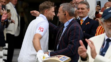 ENG vs SL 2nd Test 2024: Joe Root Surpasses Alastair Cook’s Record of Most Test Centuries for England, Embraces Father at Lord’s Cricket Ground