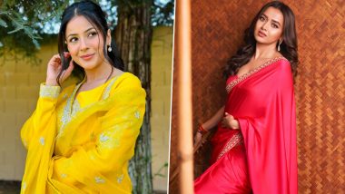 Kajari Teej 2024 Traditional Lookbook: From Shehnaaz Gill To Tejasswi Prakash, Let These Divas Serve You Desi Fashion Inspiration To Ace the Festive Style Game