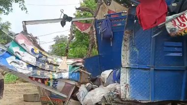 Uttar Pradesh Road Accident: 10 Killed, 30 Injured As Pickup Truck Bound for Raksha Bandhan Celebration in Ghaziabad Collides With Bus in Bulandshahr (Watch Videos)