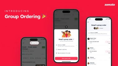 Zomato New Update: Online Food Delivery Platform Introduces ‘Group Ordering’ Feature; Check Details