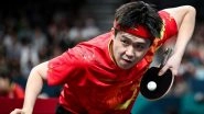 Paris Olympics 2024: World Number One Wang Chuqin Falls in Men&rsquo;s Singles Table Tennis After Breaking Bat