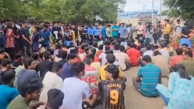 Electrician Arrested for Sexual Assault on NIT Tiruchirappalli Student; Protests Erupt on Campus (Watch Video)