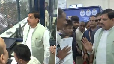 Madhya Pradesh CM Mohan Yadav Inspects Hospital Arrangements While Visiting Governor Mangubhai Patel, Who Is Undergoing Treatment at AIIMS Bhopal (Watch Video)