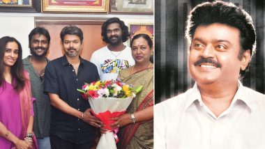 Vijayakanth Birth Anniversary: Late Actor’s AI Avatar in Vijay’s ‘GOAT’; Kamal Haasan Remembers Captain in Touching Post