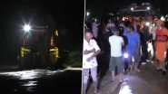 Gujarat Rains: 7 Missing, 10 Rescued As Trolley Overturns Near Morbi&rsquo;s Dhavana Village While Crossing Flooded Causeway on River Amid Heavy Rainfall in State, Video Surfaces