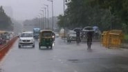 Delhi Rains: Heavy Rainfall Lashes Parts of National Capital; IMD Issues Yellow Alert (Watch Video)