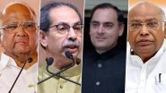 Rajiv Gandhi Birth Anniversary 2024: Uddhav Thackeray, Sharad Pawar To Join Mallikarjun Kharge for Former Indian PM&rsquo;s 80th Birth Anniversary on August 20 in Mumbai