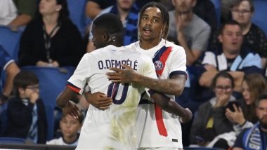 Le Harve 1-4 PSG, League 1 2024-25: Ousmane Dembele, Lee Kang-in, Bradley Barcola and Randal Kolo Muani Score as Luis Enrique’s Side Start Post-Mbappe Era With a Win