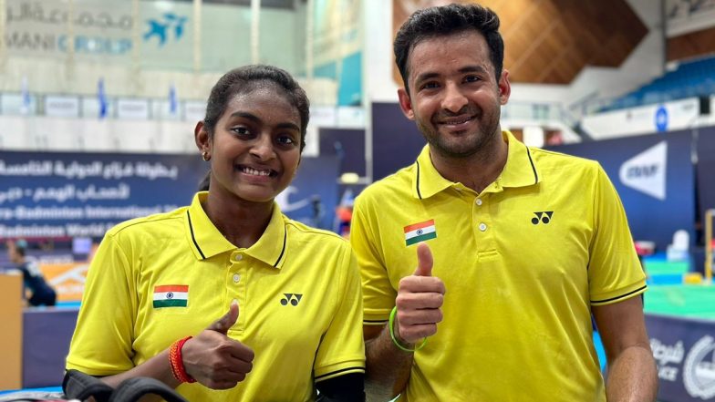 Nitesh Kumar-Thulasimathi Murugesan at Paris Paralympics 2024, Para-Badminton Free Live Streaming Online: Know TV Channel and Telecast Details for Mixed Doubles SL3-SU5 Group Stage Match