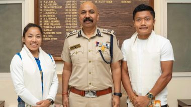 Paris Olympics 2024: Manipur DGP Rajiv Singh Felicitates Olympians Mirabai Chanu, Nilakanta Sharma