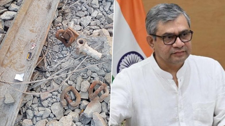 Sabarmati Express Derailed Near Kanpur After Engine Hit Object Placed on Track, Says Ashwini Vaishnaw; Adds ‘Evidence Protected, IB and UP Police Working on It’ (See Pics and Video)