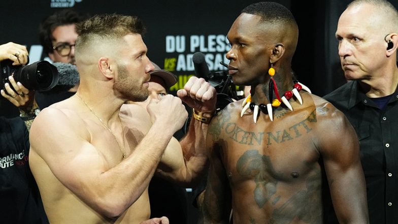 Dricus Du Plessis vs Israel Adesanya Fight Live Streaming on SonyLIV: Watch Free Live Telecast of UFC 305 on TV in India