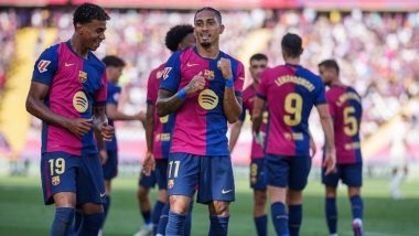 FC Barcelona 7–0 Real Valladolid, La Liga 2024–25: Raphinha Scores Hattrick As Blaugrana Thrashes Pucelanos, Maintains Unbeaten Start Under Hansi Flick