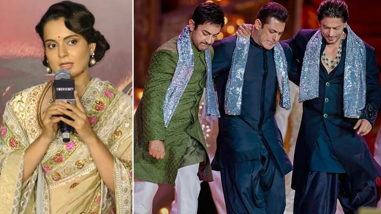 ‘Emergency’ Trailer Launch: Kangana Ranaut Expresses Desire to Direct ‘Talented’ Shah Rukh Khan, Salman Khan, Aamir Khan in a Movie (Watch Video)