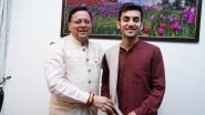 Indian Shuttler Lakshya Sen Reacts After Meeting Uttarakhand CM Pushkar Singh Dhami, Says &lsquo;Feels Really Good When Chief Minister Supports and Motivates You&rsquo; (Watch Video)