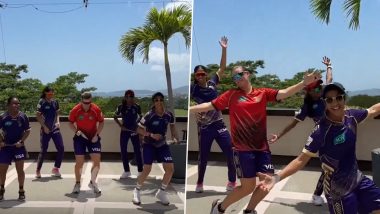 Jess Jonassen, Jemimah Rodrigues, and Other Trinbago Knight Riders Women’s Team Players Dance on 'Lungi Dance' Song from Shah Rukh Khan's Movie 'Chennai Express' (Watch Video)