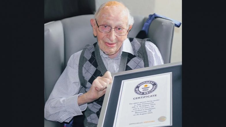 John Tinniswood, World’s Oldest Living Man Celebrates 112 Birthday in Southport, See Pics and Video of GWR Winner Who Was Born the Year the Titanic Sank