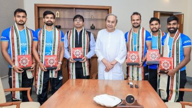 Former Odisha Chief Minister Naveen Patnaik Felicitates Paris Olympic Games 2024 Bronze Medal Winning India Hockey Team