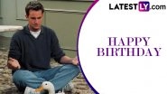Matthew Perry Birth Anniversary: From &lsquo;Turkey on the Head&rsquo; to &lsquo;One in the Box&rsquo; &mdash; Here Are Few FRIENDS Episodes That Prove Why We All Needed a Pal Like Chandler Bing