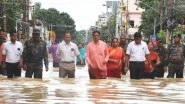 Tripura Floods: CM Manik Saha Walks Through Flooded Streets of Agartala, Leads Relief Efforts Amid Heavy Rainfall (Watch Video)