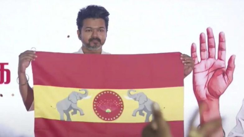 Thalapathy Vijay Launches His Political Party’s Flag and Anthem; Netizens Celebrate by Trending ‘TVK Flag Day’ on X