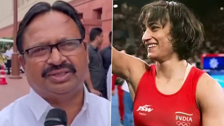 Vinesh Phogat Disqualified From Paris Olympics 2024: Congress MP Balwant Wankhede Alleges ‘Conspiracy’ Behind Indian Wrestler’s Disqualification Over Weight Issue, Says ‘Some People Might Not Have Liked Honouring Her’ (Watch Video)