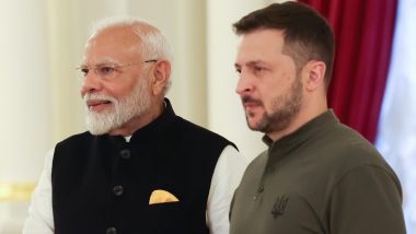 Volodymyr Zelenskyy Lauds PM Narendra Modi’s Visit to Ukraine, Says ‘Significant to Us That India Supports Kyiv’s Sovereignty, Territorial Integrity’