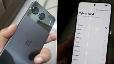 OnePlus Green Line Issue: X User Shares Images of Receiving OnePlus Nord 4 Smartphone Showing Green Line on Screen Right out of Box (See Pics)