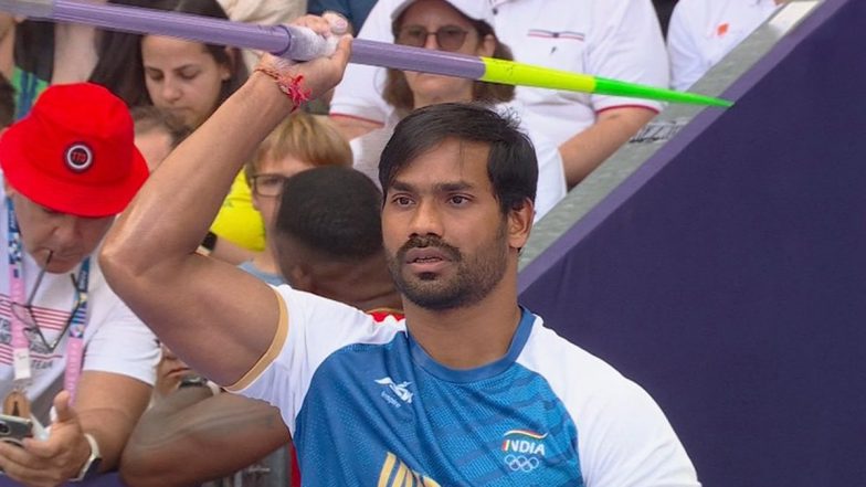 Kishore Jena Bows Out of Men’s Javelin Throw Event at Paris Olympics 2024, Finishes Ninth in Pool A After 80.73 M Throw