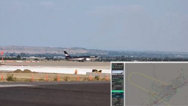 Donald Trump’s Plane Makes Emergency Landing: Republican Presidential Nominee’s Flight Diverted to Billings Due to Mechanical Issue, Now Heads to Montana for Rally (Watch Video)