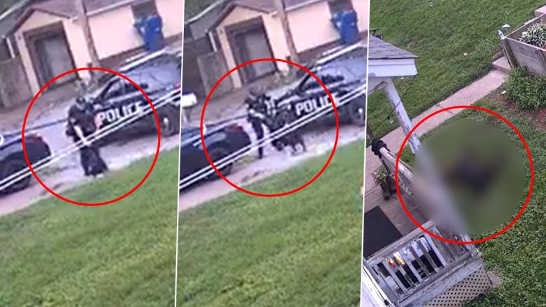 US: Chilling CCTV Video Shows Davenport Police Officer Fatally Shooting Pet Dog in Front of Kids, Family Starts 'Justice For Myst' Campaign