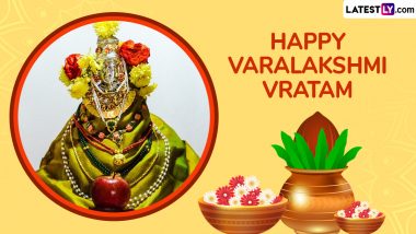 Varalakshmi Vratham 2024 Greetings: WhatsApp Stickers, Images, HD Wallpapers and SMS for the Important Hindu Festival Celebrated in South India