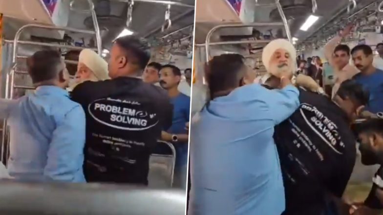 Mumbai: 3 Ticketless Passengers Assault TTE on Local Train From Churchgate to Virar During Ticket Inspection, Video Goes Viral