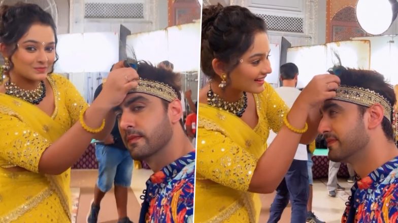 ‘Yeh Rishta Kya Kehlata Hai’: Rohit Purohit Aka Armaan Channels His Inner Govinda in This BTS Clip From Krishna Janmashtami Celebrations (Watch Video)