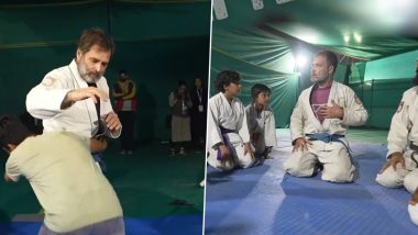 Rahul Gandhi Flaunts ‘Jiu-Jitsu’ Moves in New Video on National Sports Day 2024