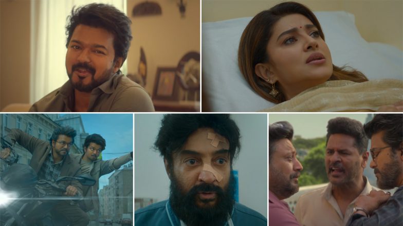 ‘The Greatest Of All Time’ Trailer: Thalapathy Vijay Promises Double the Action and Fun in Venkat Prabhu’s Spy-Thriller (Watch Video)