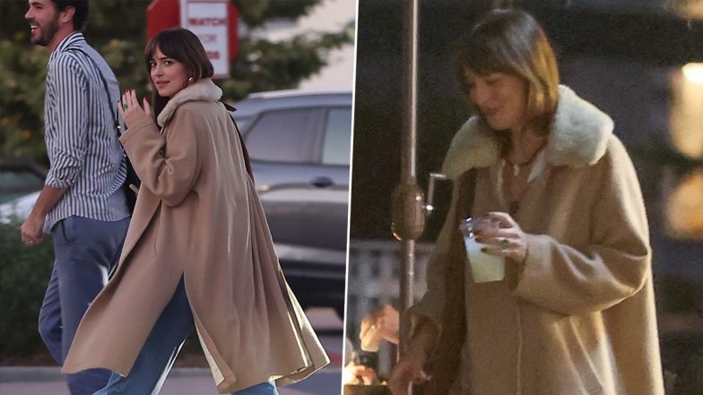 Dakota Johnson Flashes Her Engagement Ring at Paps During Dinner Outing in Malibu, Silences Breakup Rumours With Chris Martin (View Pics)