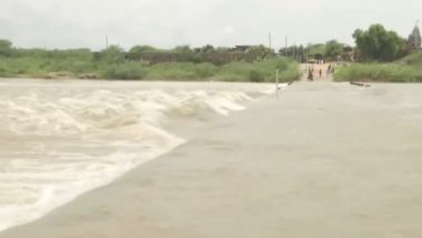 Rajasthan Rains: 42 Students Stranded at School in Phagi As Masi River Swells and Floods Bridge Connecting School With Village (Watch Video)