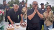 &lsquo;Son of Sardaar 2&rsquo;: Ajay Devgn, Mrunal Thakur and Team Celebrate Sharat Saxena&rsquo;s 75th Birthday on Sets in Scotland (See Pic)