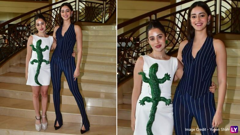 Uorfi Javed’s ‘Moving Lizard’ Outfit Turns Heads As She Hangs Out With Ananya Panday (Watch Video)