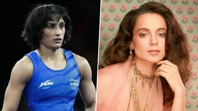 Paris Olympics 2024: Kangana Ranaut Takes a Jibe at Vinesh Phogat After Her Historic Win in Wrestling, Credits PM Modi for Her Victory