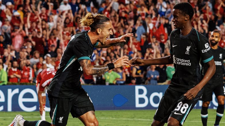 Manchester United 0-3 Liverpool, Club Friendlies 2024: Fabio Carvalho, Curtis Jones, Konstantinos Tsimikas Score as The Reds Register Dominating Win Over Erik ten Hag’s Side