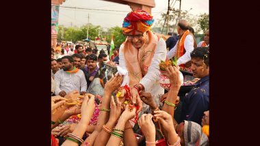 Raksha Bandhan 2024: Women Tie Rakhi to Union Minister Shivraj Singh Chouhan in Madhya Pardesh’s Sehore (See Pic)