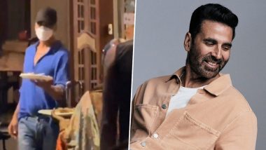 Akshay Kumar Wins Hearts As He Distributes Food to Poor and Needy in His Neighbourhood; Video Capturing Heartwarming Moment Goes Viral – WATCH