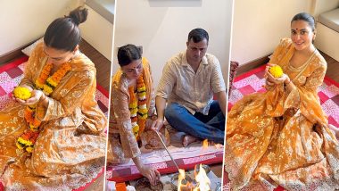 Shraddha Arya Celebrates 37th Birthday With Spiritual Devotion; ‘Kundali Bhagya’ Actress Prays for Women’s Safety and Prosperity on Her Special Day (View Post)