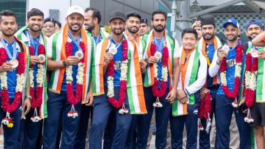 Indian Hockey Team Arrive at Delhi Airport Following Paris Olympics 2024 Bronze Medal Triumph