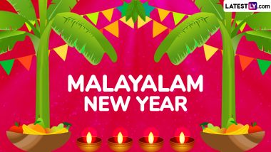 Malayalam New Year 2024 Images and Chingam 1 HD Wallpapers for Free Download Online: WhatsApp Status, Photos, SMS and Greetings To Celebrate Kollavarsham 1200